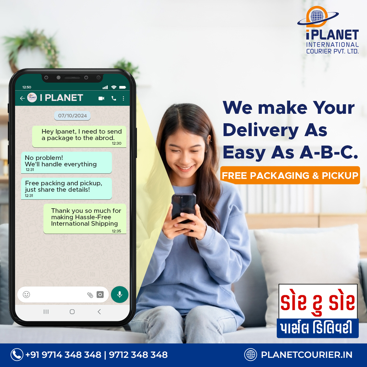 best international courier services in ahmedabad