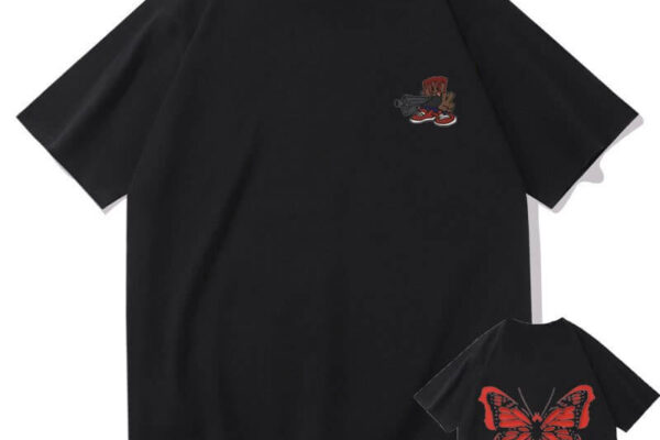 Playboi Carti Merch A Fusion of Music and Fashion PlayboiCarti Red Butterfly T-shirt